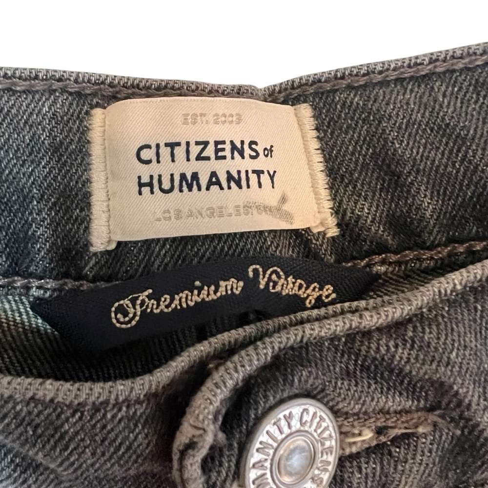 Citizens of Humanity Olivia High Rise crop Jeans in grey 31 excellent condition - Picture 8 of 16